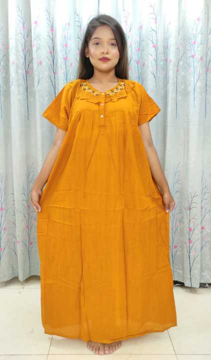 Pure%20Cotton%20Star%20Embroidrary%20Maxi%20for%20Women%20-%20Image%203