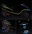 1cm*8m Bike Wheels Reflective Stickers Cycling Fluorescent Reflect Strip Adhesive Tape for MTB Bicycle Warning Safety Decor Stic. 