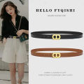Women's Leather Belt Summer Korean Fashion2023New Waist Belt Female Ornament with Skirt All-Matching Jeans Belt. 