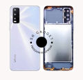 Replacement Backshell Glass Panel and Middle Frame for Vivo Y20 Body Housing With Camera Lens.