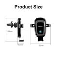15W Wireless Charger Car Holder Mount S19 Qi Fast Chargers Gravity Induction Big Coil Air Vent Vehicle Phone Charger Stand.