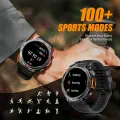 EIGIIS KE3 Smart Watch 3ATM Waterproof Original Design For Men Bluetooth Call Health Monitor With Flashlight 100+ Sports Modes. 