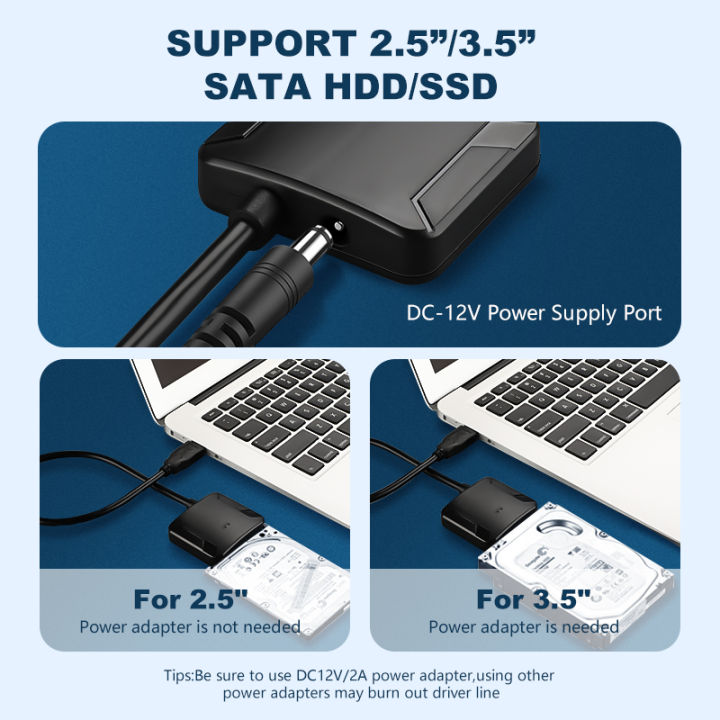 SATA%20To%20USB%203.0%20Adapter%20USB%20A%20To%20SATA%203%20Cable%205Gbps%20Support%202.5/3.5%20Inch%20Hard%20Disk%20Drive%20Converter%20External%20HDD%20SSD%20Adapter%20-%20Image%203