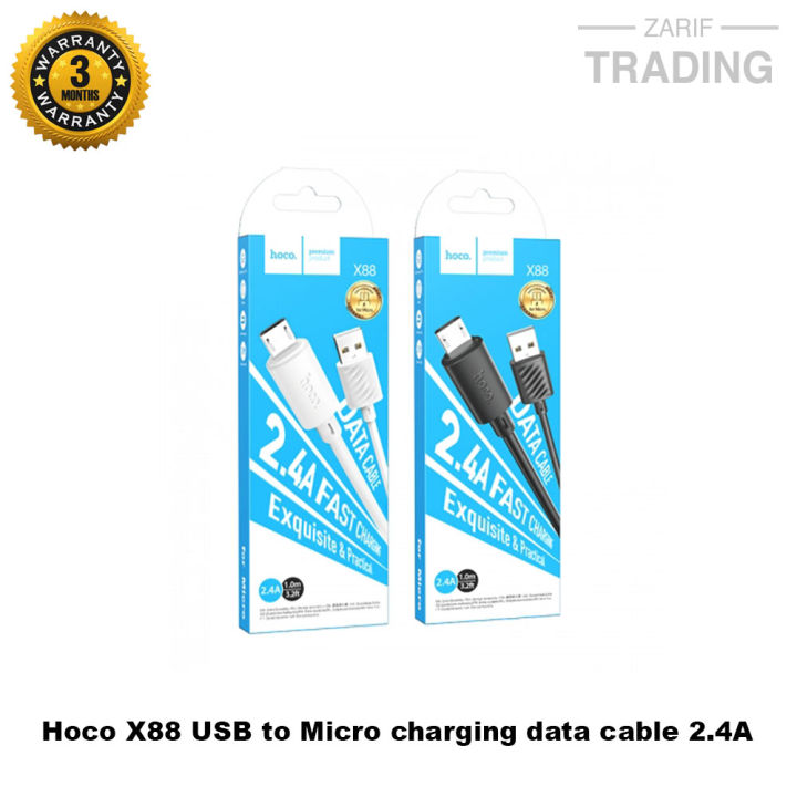 HOCO%20X88%20USB%20TO%20MICRO%201M%202.4A%20FAST%20CHARGING%20CABLE%20DATA%20CABLE%20-%20Image%203