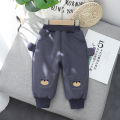 Baby Boy Fleece Cotton Pants Thickened Children Winter Wear Thick Pants Baby Toddler Autumn and Winter Warm Casual Pants Tide. 