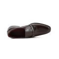 Vibrant Dark Chocolate Color Leather Formal Shoe For Men. 