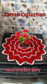 Crochet Summer Yern doily placemat- tablemat 18 inch. 