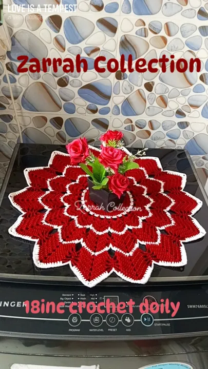 Crochet%20Summer%20Yern%20doily%20placemat-%20tablemat%2018%20inch%20-%20Image%202