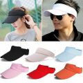 Adjustable Unisex Men Women Plain Sun Visor Sport Golf Tennis Breathable Cap Summer Hat. 