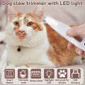 Pet Dog Electric Groomer Trimmer with LED Light Waterproof Pet Foot Hair Trimmer Low Noise Cat Dog Face Foot Ear Hip Paw Shaver.