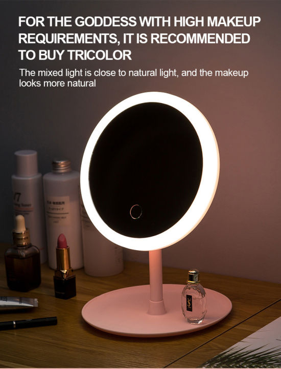 LED%20Makeup%20Mirror%20With%20Light%20Lamp%20With%20Storage%20Desktop%20Rotating%20Cosmetic%20Mirror%20Light%20Adjustable%20Dimming%20USB%20Vanity%20Mirror%20-%20Image%203