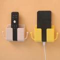 1PCS Wall Mounted Organizer Box Punch Free TV Remote Control Storage Mounted Phone Plug Wall Holder Charging Multifunction Hooks. 