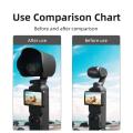 BRDRC Lens Sun Hood for DJI Osmo Pocket 3,Lens Protective Cover Prevent Glare Handheld Gimbal Camera Accessories.