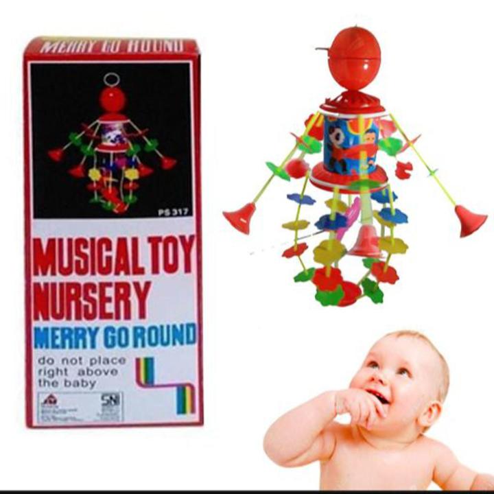 Marry Go Round Musical & Visual Toy For Your New Born Baby, No batteries Required