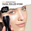 Oil-Absorbing Volcanic Face Roller, Reusable Facial Skincare Tool For At-Home Or On-The-Go Mini Massage - Black Head Remover. 