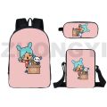 New Arrivals 3D Anime Toca Boca Backpack Teenagers Travel Women Bookbag Kawaii School Bag 16 Inch Toca Life World Game Bagpack.