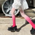 Lolita Gradient Tights Anime Stockings Cute Leggings Black Coffee Red Blue Pantyhose Women Colored Tights for Girls. 