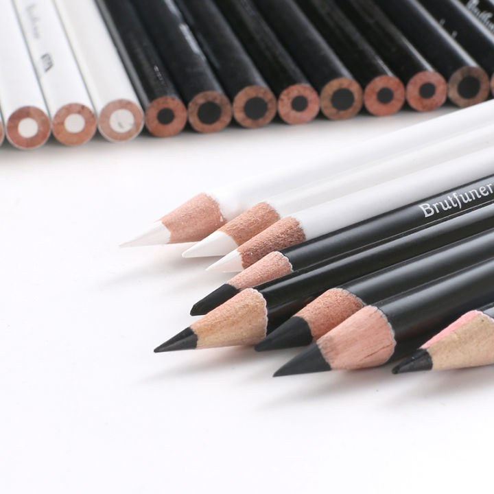 Brutfuner%2012Pc%20White%20Black%20Colored%20Pencils%20Professional%20Oil%20Color%20Pencil%20Drawing%20Pencil%20Set%20Sketch%20School%20Student%20Art%20Supplies%20Amour%20zii%20-%20Image%202