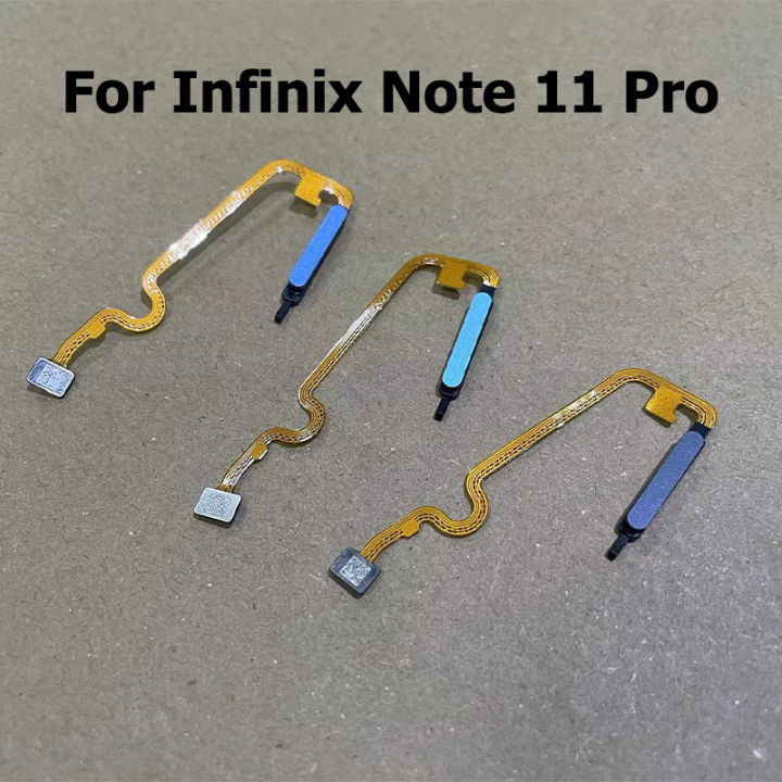 New For Infinix Note 11 Pro Fingerprint Sensor Touch ID Scanner Connector Home Button Menu Flex Cable X697