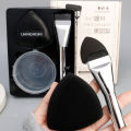 Flat-head Foundation Brush Black Makeup Puff Blender Sponge Ultra-thin Head Traceless Concealer Applicator Tool.