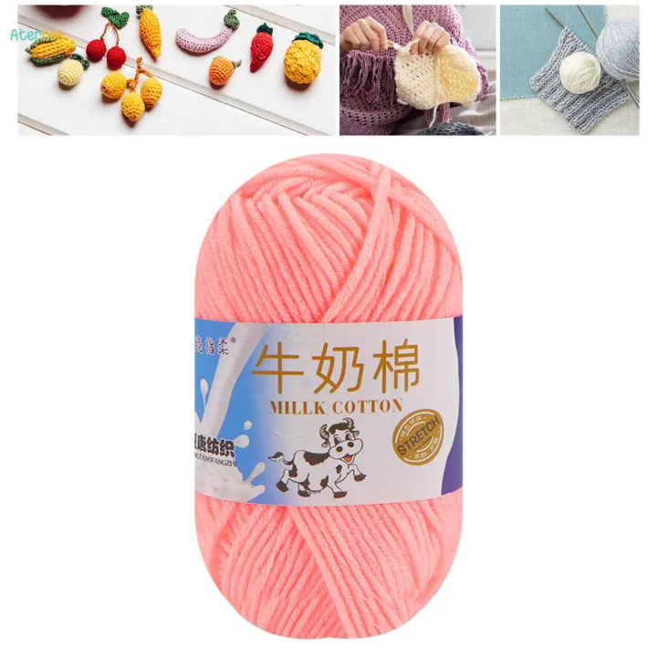 Knitted%20Yarn%20Knitting%20Yarn%2050G%20Solid%20Color%20Handcrafts%20Skeins%20Wool%20Yarn%20Crochet%20Yarn%20for%20Beginners%20-%20Image%203
