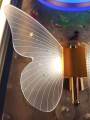Led wall light butterfly/two colour changes led light/white and warm. 