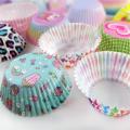 100pcs Cake Cups Printed Cake Paper Baking Greaseproof Paper Cake Cup DIY Cake Mold Household Kitchen Bakeware Tool Accessories. 