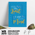 Don't Limit Your Mind - Motivational Wall Canvas Home Decoration Wall Canvas Art Decoration - WB2670 - DDecorator - Minimalistic Sophistication. 
