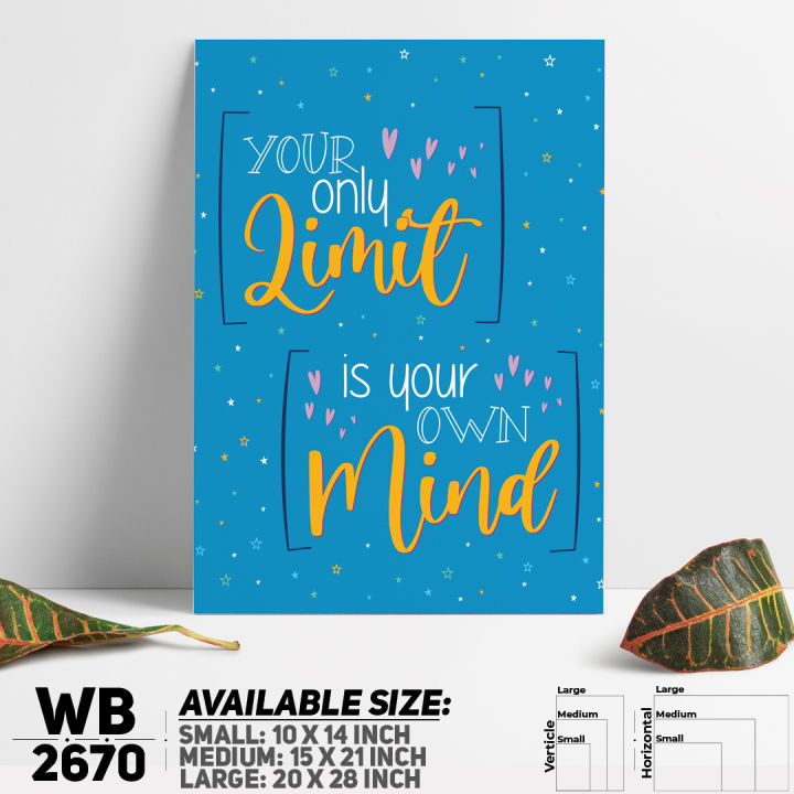 Don't Limit Your Mind - Motivational Wall Canvas Home Decoration Wall Canvas Art Decoration - WB2670 - DDecorator - Minimalistic Sophistication