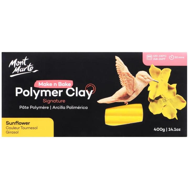 Mont Marte Make n Bake Polymer Clay Signature 400g - Sunflower