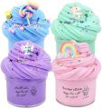 Slime Set with 4-Pack Butter Slimes Soft Slime Toys Safe Color Toys Super Soft and Non-Stick DIY Surprise Slimes.