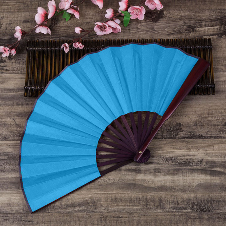 Folding%20Fan%20Anti-ben%2010%20Inches%20Faux%20Silk%20Cloth%20Handheld%20Chinese%20Fan%20-%20Image%206