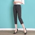 Women Pants Spring And Summer High-Waisted Trousers Women's Loose Seventh Ninth Casual Pantalones De Mujer. 