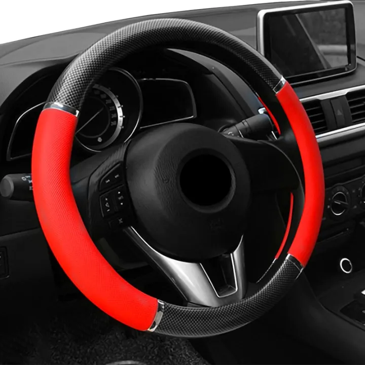 %E3%80%90Alizeker%20Mall%E3%80%91Steering%20Wheel%20Racing%20Sport%20Fiber%20Style%20for%20Car%2014-15%20inch%20cm%20Steering%20Wheel%20Universal%20Accessories%20-%20Image%204