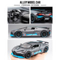 【GlobalGlamour】New 1/32 Bugatti Divo uper port Car Model Alloy Car Model imulation ound Pull Back Car Kid Toy Car - car toy. 