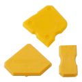 Caulking Tool Kit-14 x Yellow silicone sealant finishing tools
2 x Black caulk remover
2 x Yellow grout scraper
2 x White caulk nozzle
4 x Red caulk nozzle caps-Color as shown.
