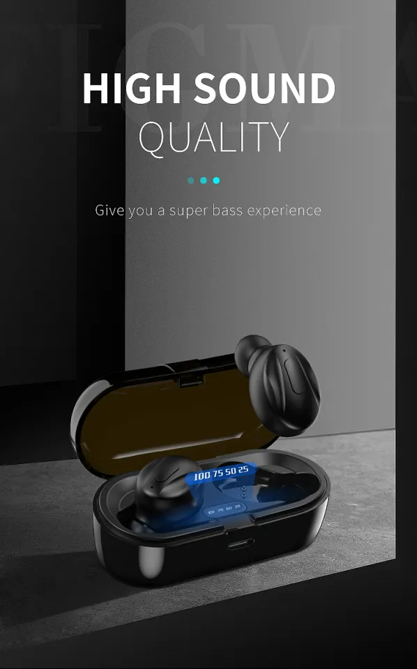XG-13 TWS Bluetooth Earphone Wireless Headphones V5.0 In-ear