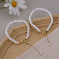1/2Pcs Simple Adjustable Tassel Pearl Bracelet for Women Versatile Stylish Solid Color Bracelets Handicrafts Charm Jewelry. 