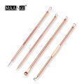MAANGE - 4 Pcs Stainless Steel Blackhead Remover Kit, Acne Pimple Extractor, Needle Tweezers, Facial Skin Care Tools.