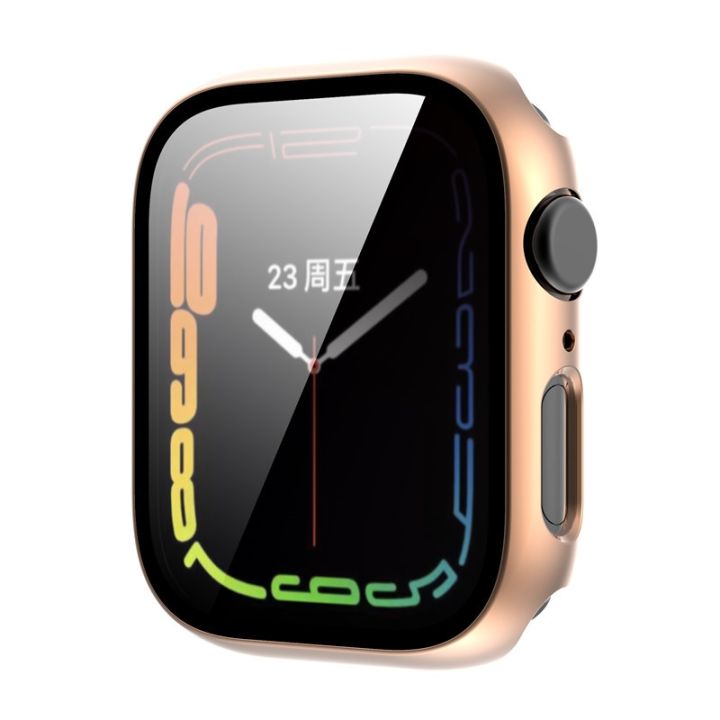 (New)%20Tempered%20Glass%20Film%20Plating%20PC%20Watch%20Case%20For%20Apple%20Watch%20Series%209%20/%208%20&%207%2041mm%20-%20Image%206