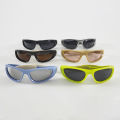 New glasses cat eyes sun protection goggles men's and women's sunglasses windproof. 
