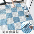 DIY household bathroom anti-skid mat Simple cut-out water barrier Cuttable bathroom shower room PVC floor mat. 