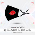 Akatsuki Naruto Exclusive Anime Design Edition Mens Fashion Mask - Anime Facemask - Anime Fashion Mask. 