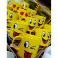 1Pcs Yellow Emoji Ceramic Mug - Perfect for Coffee, Tea, Water, or Milk - Unique Gift. 