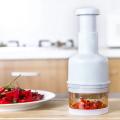 Hand press food chopper manual onion chopper. 