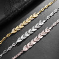 1 Pcs Ladies Bracelet For Women Girls Rhinestone Leaves Bracelets Chain Bangle Luxury Wedding Jewelry Simple Fashion Elegant.