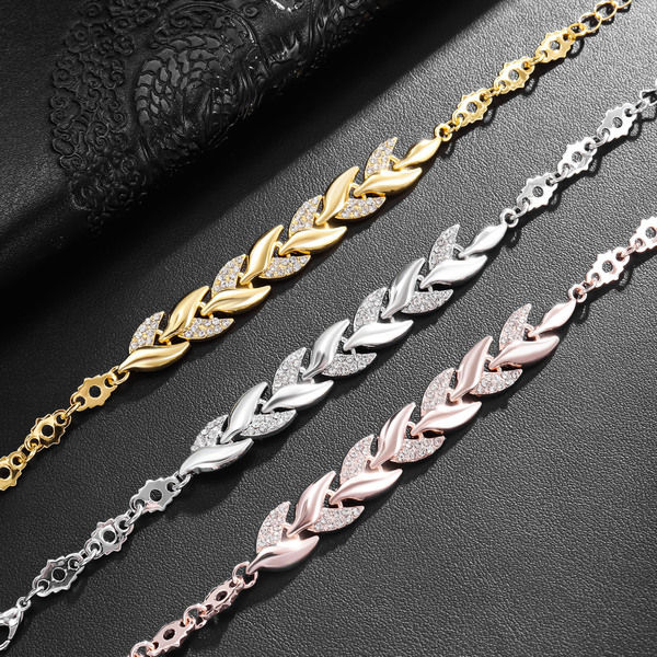 1%20Pcs%20Ladies%20Bracelet%20For%20Women%20Girls%20Rhinestone%20Leaves%20Bracelets%20Chain%20Bangle%20Luxury%20Wedding%20Jewelry%20Simple%20Fashion%20Elegant%20-%20Image%204