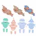 20cm Baby Dolls Clothes for DIY Toy Doll Accessories Suitable For 8inch Doll Sweater Jumpsuit Reborn Doll Clothes Accessories Luhuai CVC. 