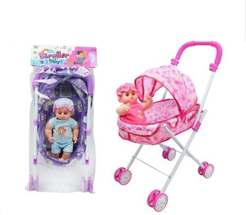 Baby%20Doll%20Stroller%20Foldable%20Baby%20Pram%20Trolley%20with%20Dolls%20for%20Girls%20and%20Boys%20Toys%20-%20Image%204