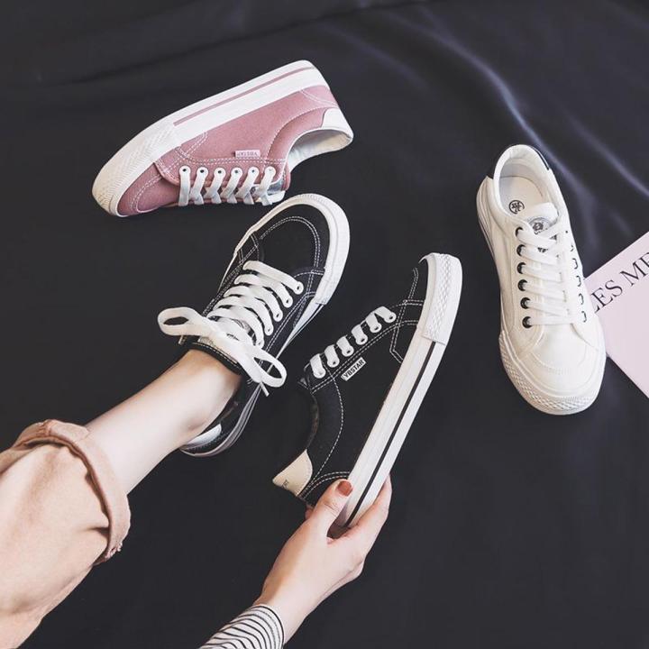 Korean canvas shoes best sale